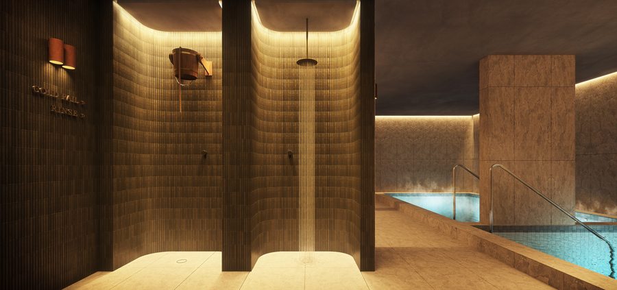 The Bath House cleanse and prepare suite, artist impression