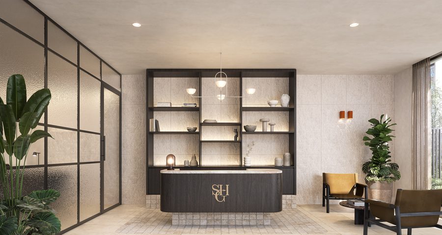 Concierge and arrival, artist impression